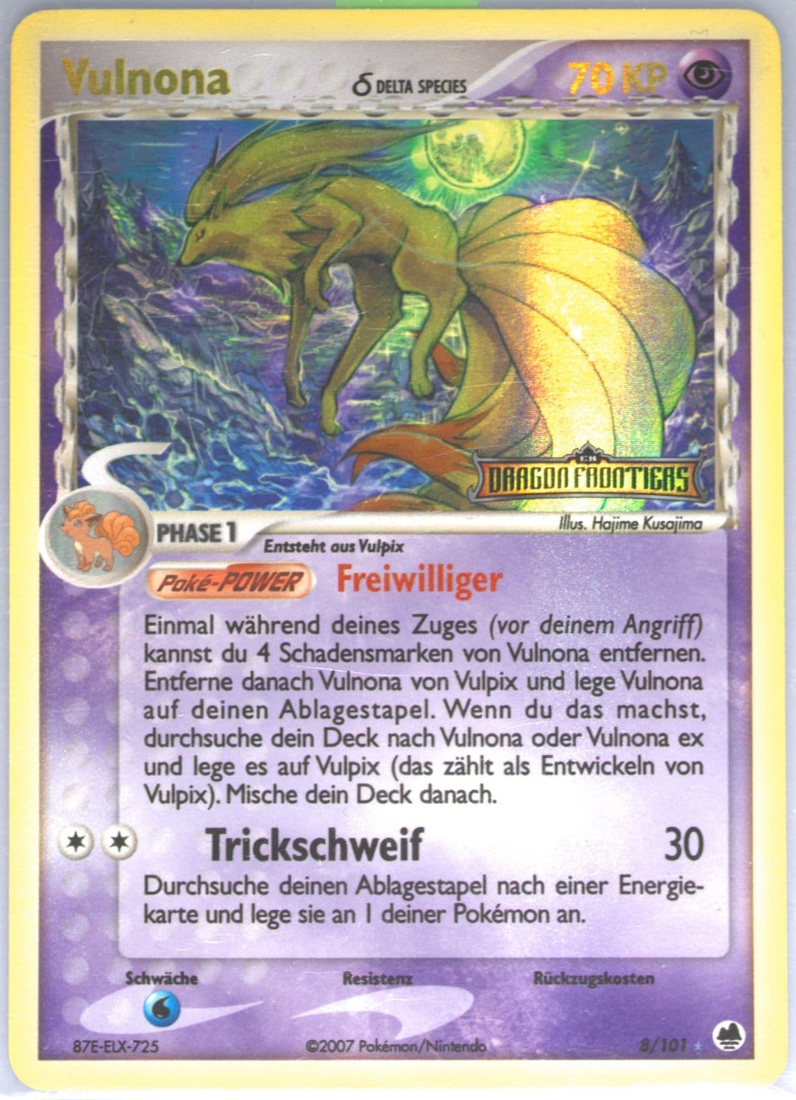 Vulnona-Reverse Foil German (8) 2006 Pokemon EX Dragon Frontiers