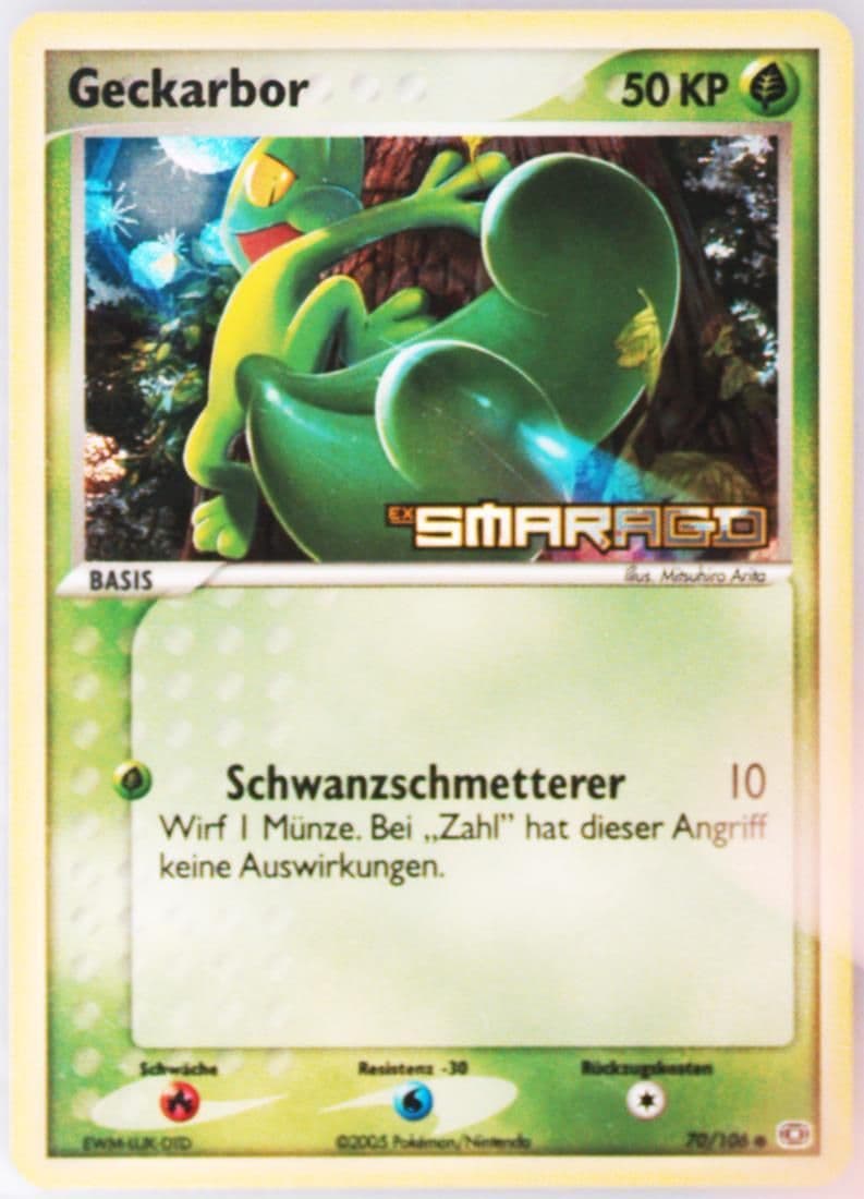 Geckarbor-Reverse Foil German (70) 2005 Pokemon EX Emerald