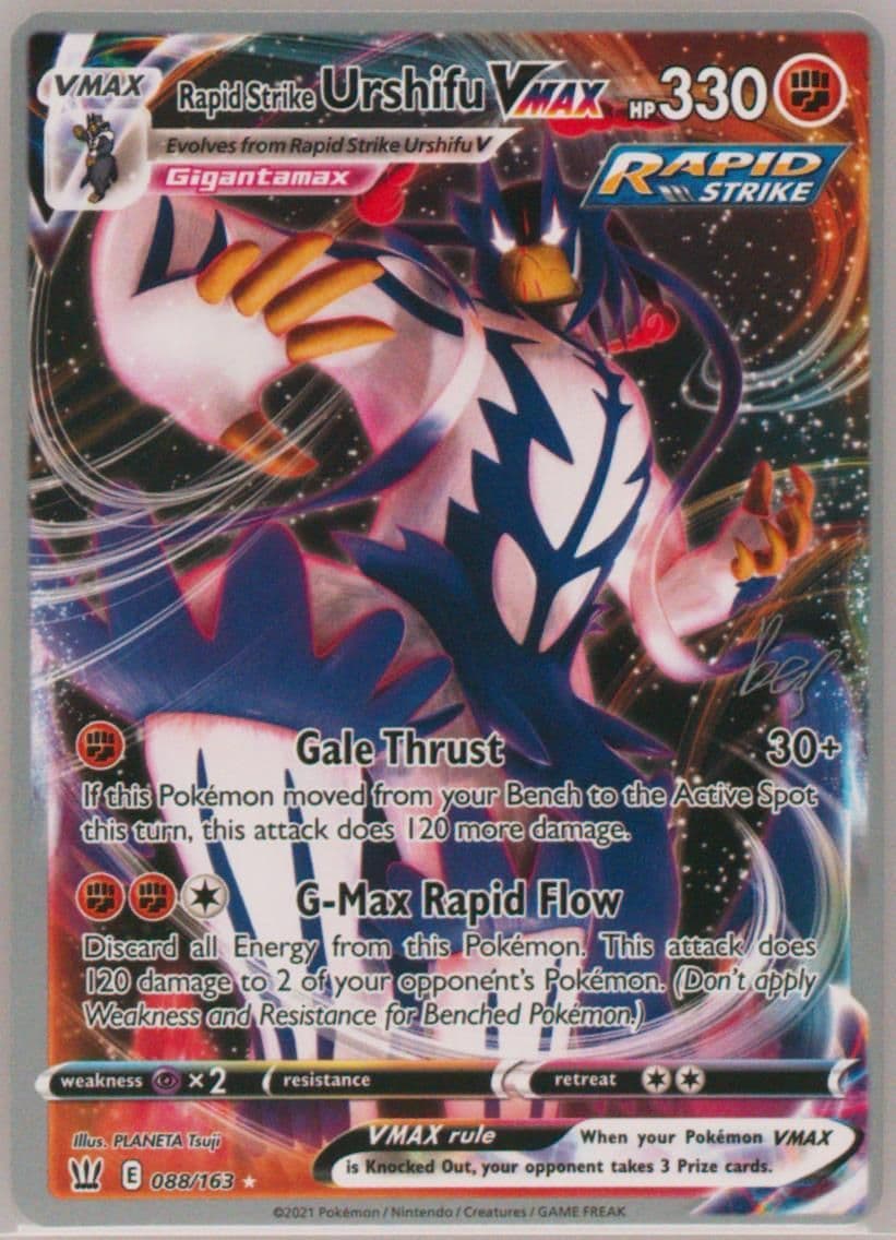 Rapid Strike Urshifu Vmax Cheryl Again (088) 2023 Pokemon 2022 World Championships Deck: Cheryl Again