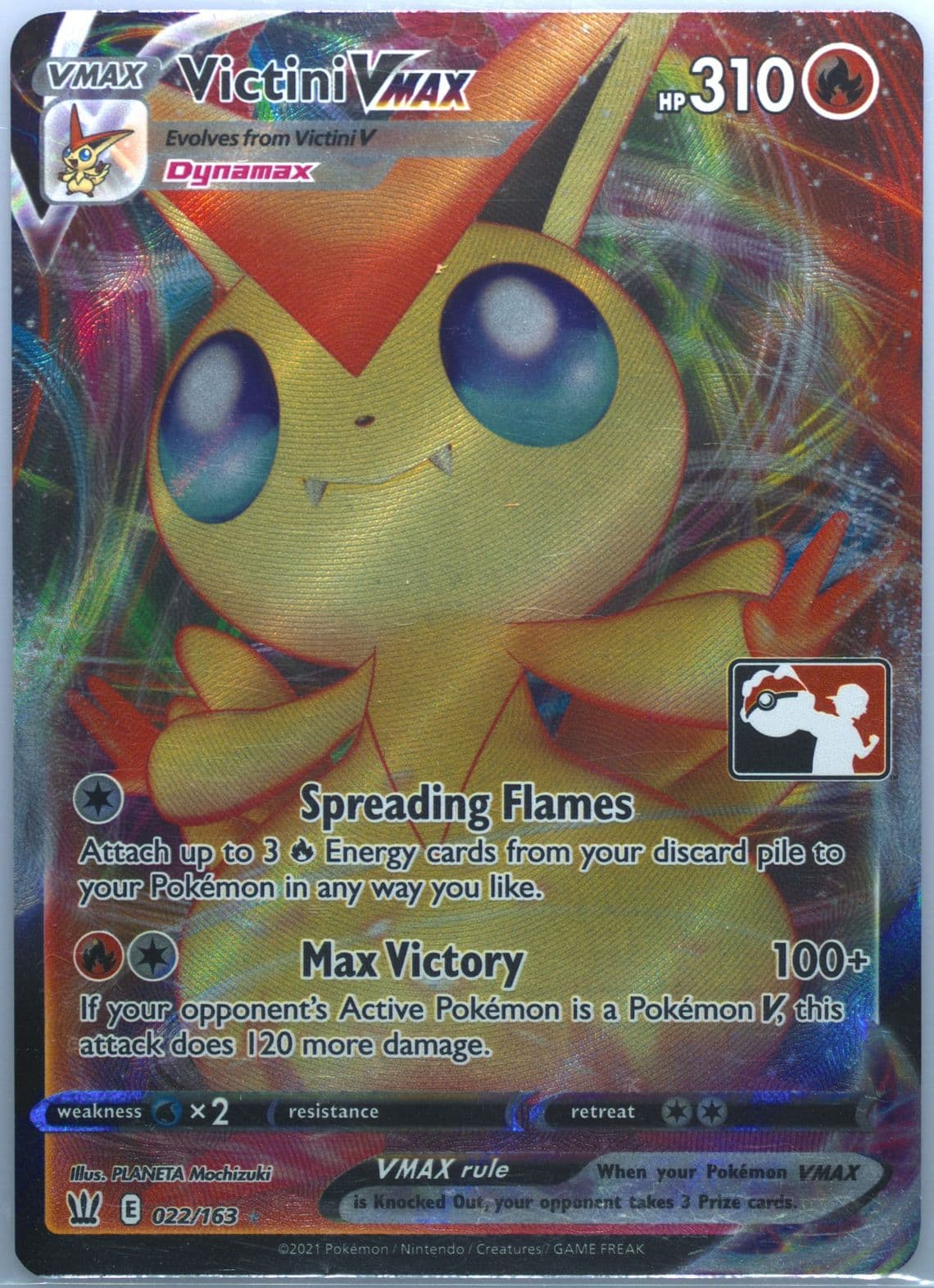 Full Art/Victini Vmax (022) 2022 Pokemon Play! Pokemon Prize Pack: Series 1