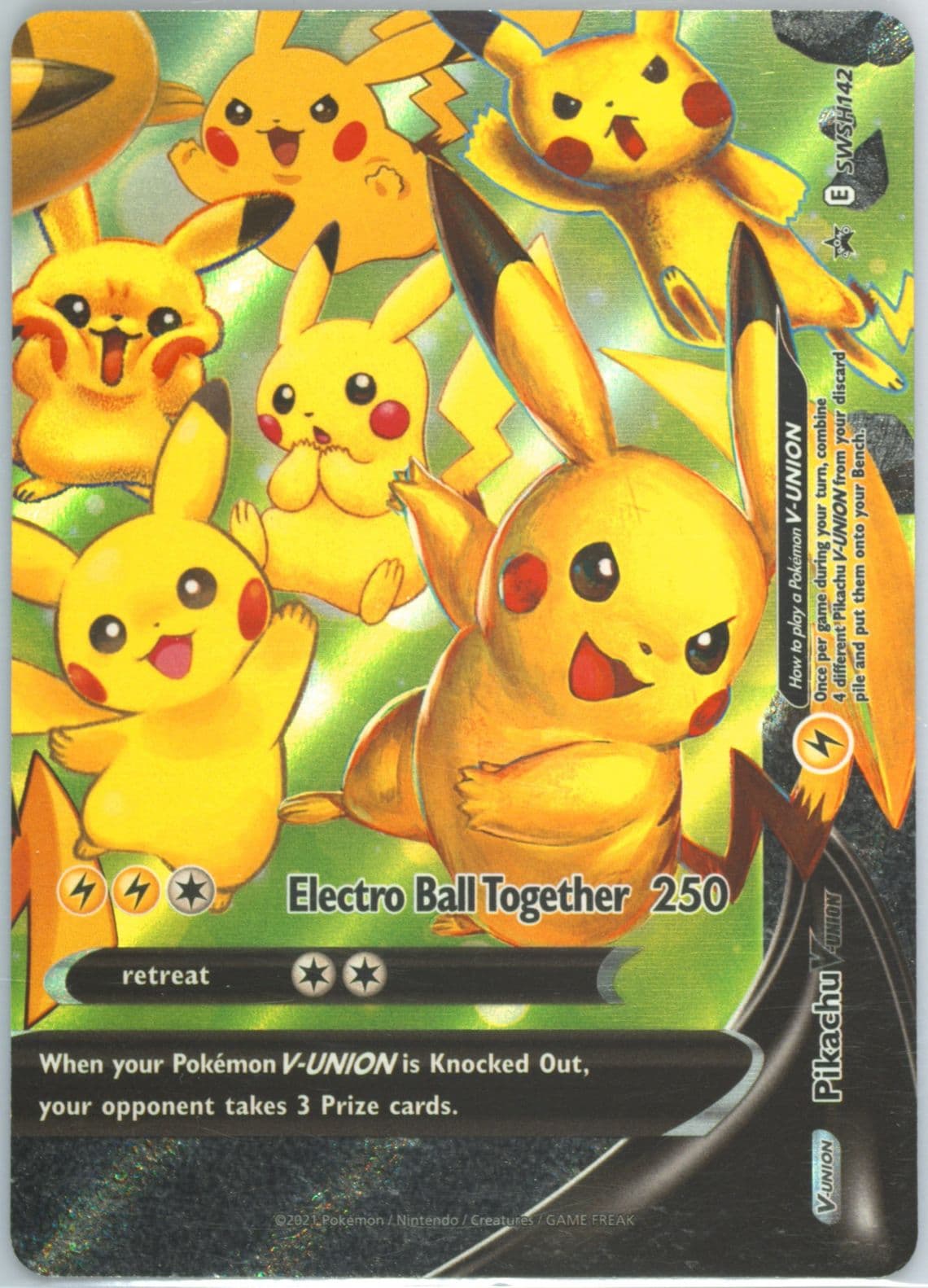 Pikachu V-Union Celebrations Collection-French (142) 2021 Pokemon Swsh Black Star Promo