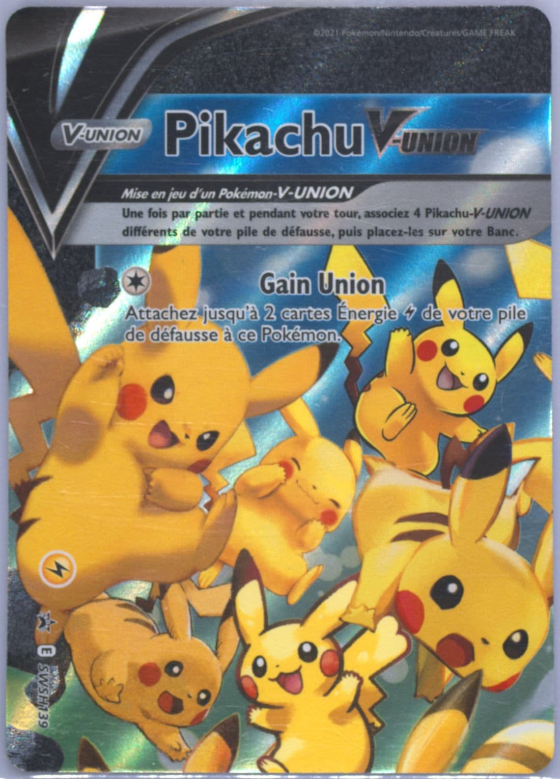 Pikachu V-Union Celebrations Collection-French (139) 2021 Pokemon Swsh Black Star Promo