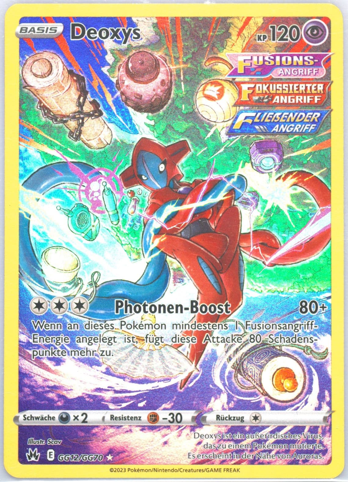 Full Art/Deoxys German (GG12) 2023 Pokemon Sword and Shield Crown Zenith