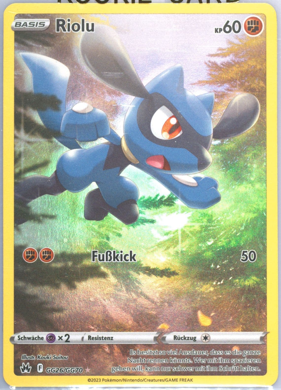 Full Art/Riolu German (GG26) 2023 Pokemon Sword and Shield Crown Zenith