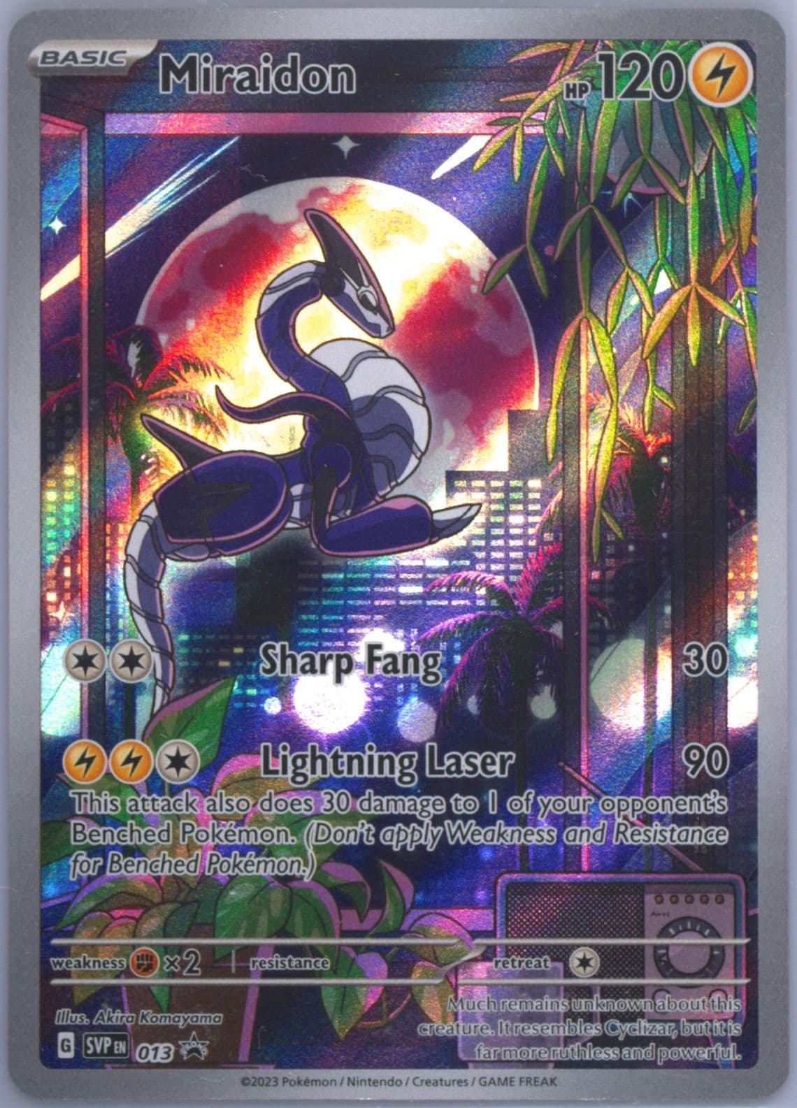 Miraidon Scarlet & Violet Elite Trainer Box-Miraidon (013) 2023 Pokemon Svp EN-SV Black Star Promo