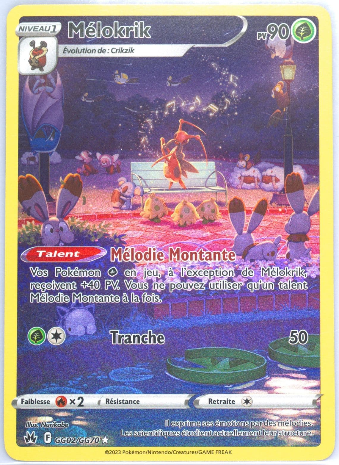 Full Art/Melokrik French (GG02) 2023 Pokemon Sword and Shield Crown Zenith