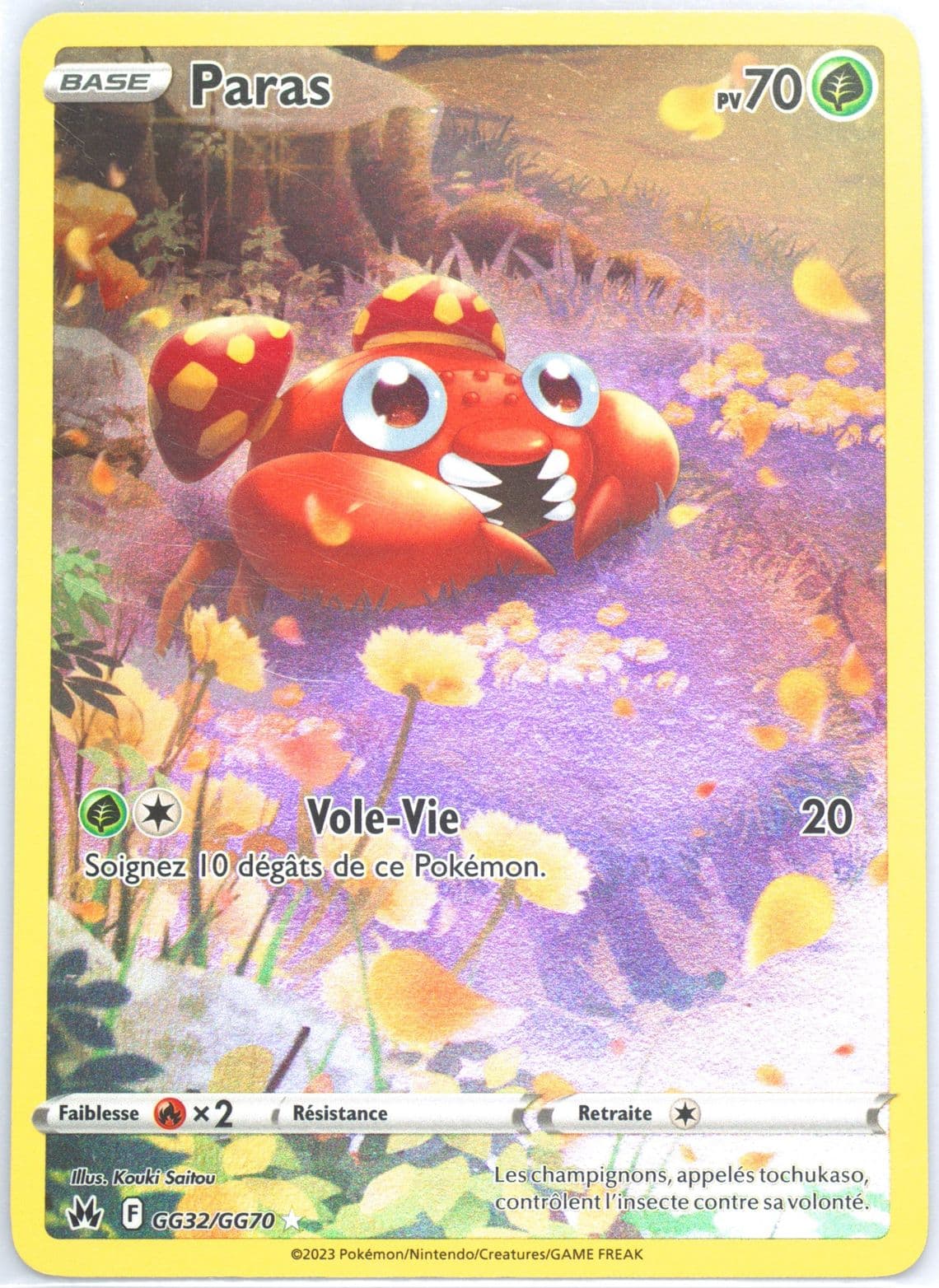 Full Art/Paras French (GG32) 2023 Pokemon Sword and Shield Crown Zenith