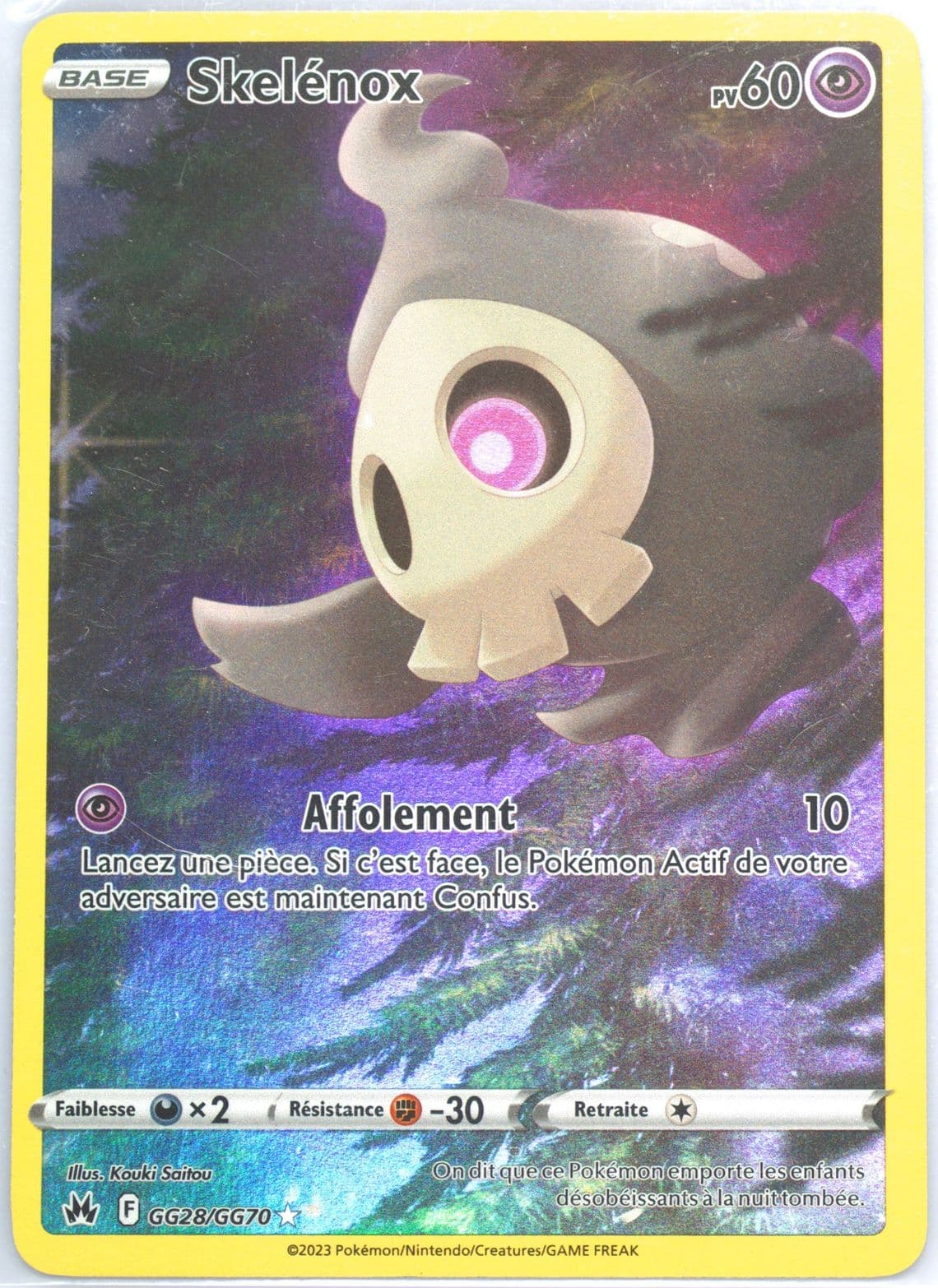 Full Art/Skelenox French (GG28) 2023 Pokemon Sword and Shield Crown Zenith