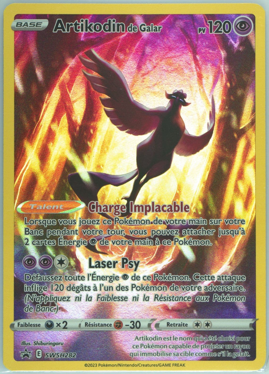 Artikodin de Galar Crown Zenith Tin-French (282) 2023 Pokemon Swsh Black Star Promo