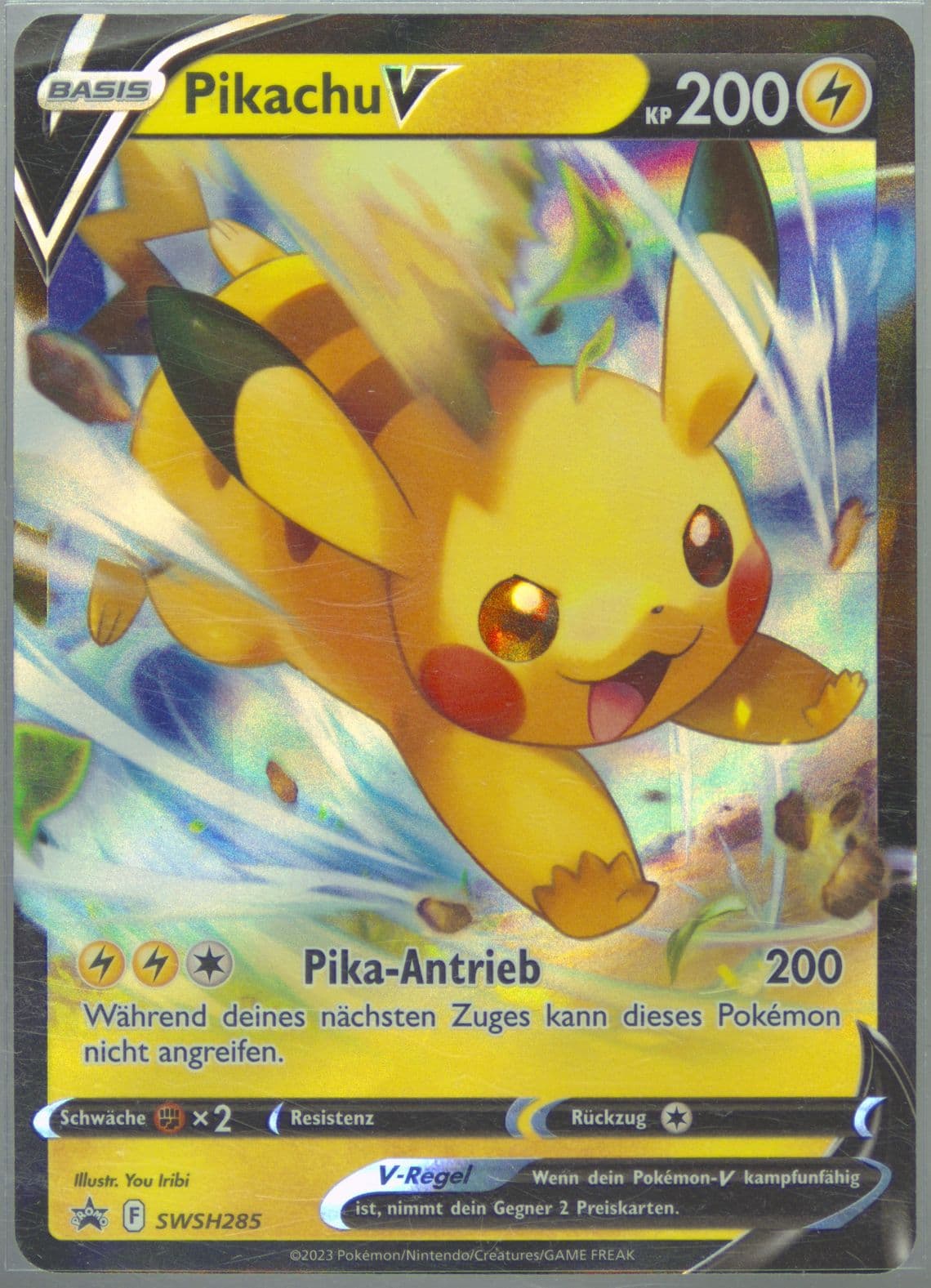 Pikachu V Crown Zenith Collections-Pikachu Vmax-German (285) 2023 Pokemon Swsh Black Star Promo