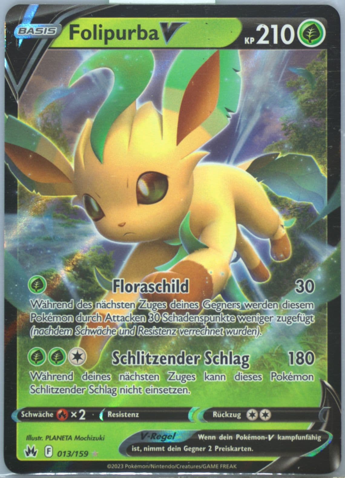 Folipurba V German (013) 2023 Pokemon Sword and Shield Crown Zenith