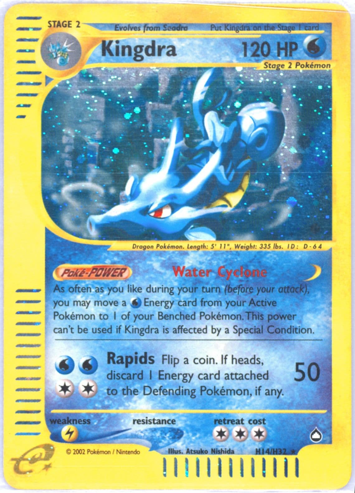 Kingdra-Holo (H14) 2003 Pokemon Aquapolis
