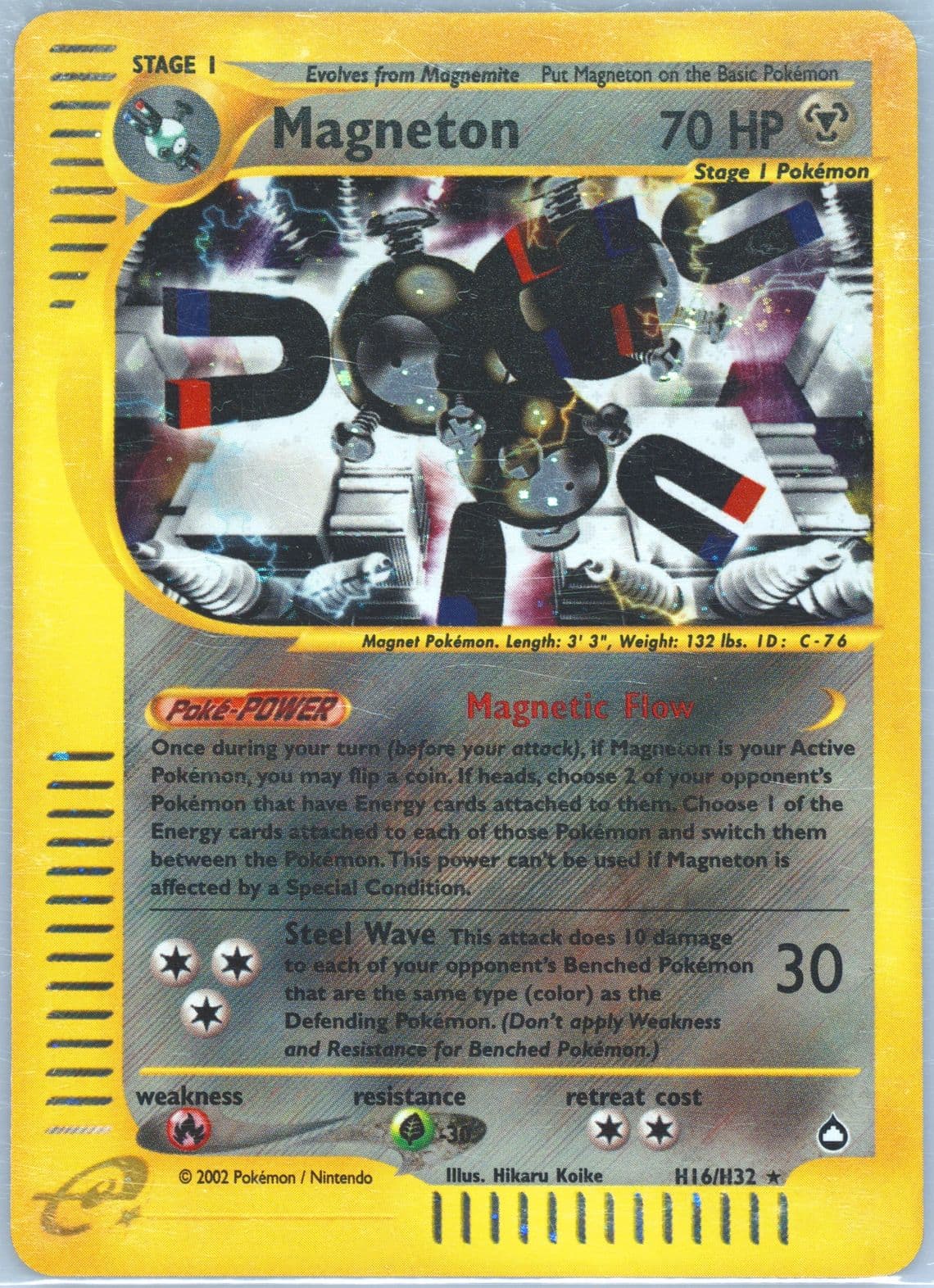 Magneton-Holo (H16) 2003 Pokemon Aquapolis