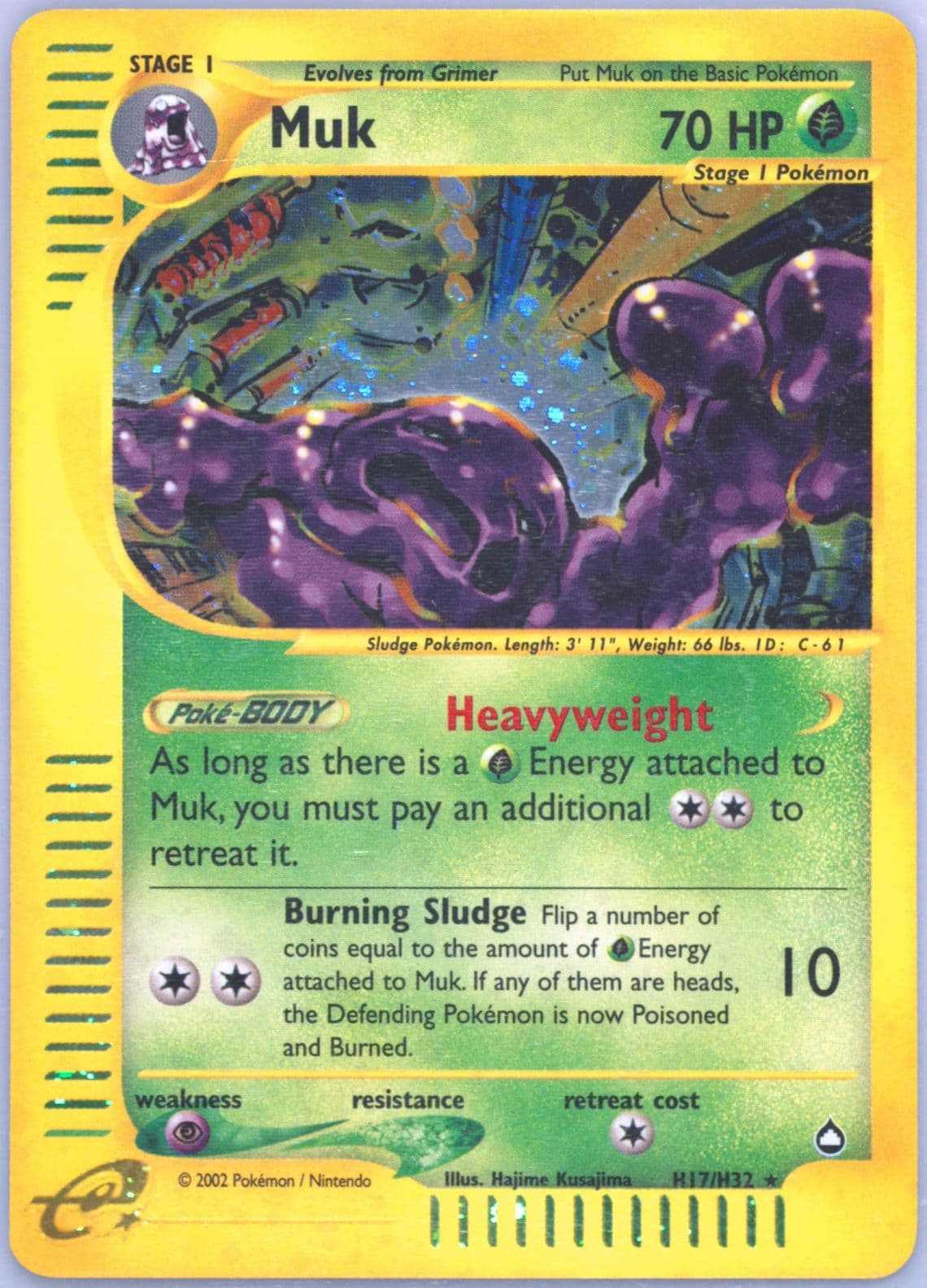Muk-Holo (H17) 2003 Pokemon Aquapolis