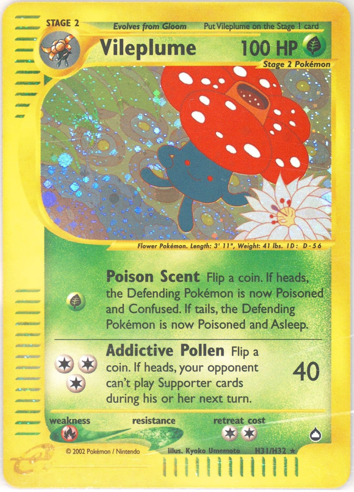 Vileplume-Holo (H31) 2003 Pokemon Aquapolis