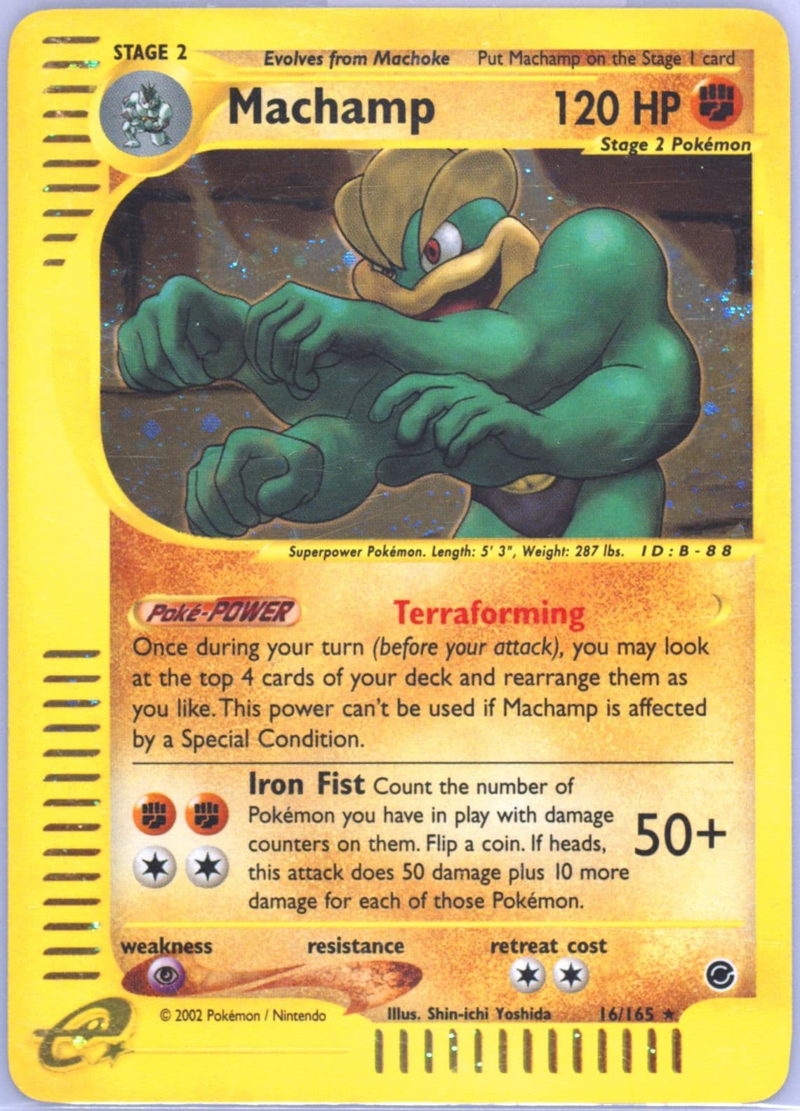 Machamp-Holo (16) 2002 Pokemon Expedition