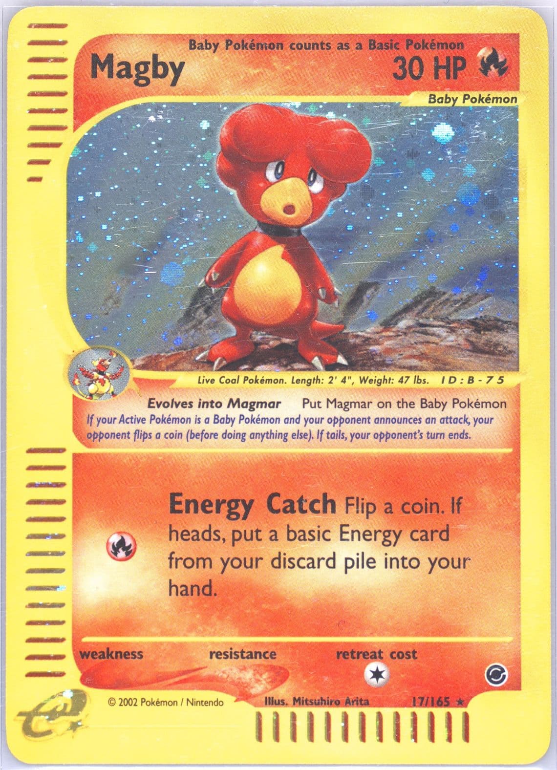 Magby-Holo (17) 2002 Pokemon Expedition
