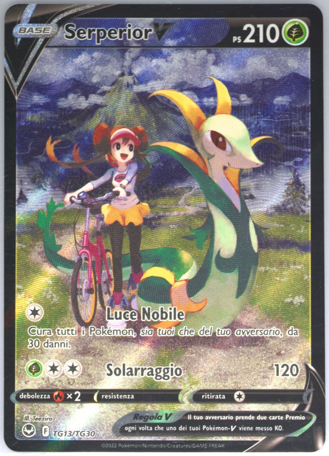 Full Art/Serperior V Italian (TG13) 2022 Pokemon Sword & Shield Silver Tempest