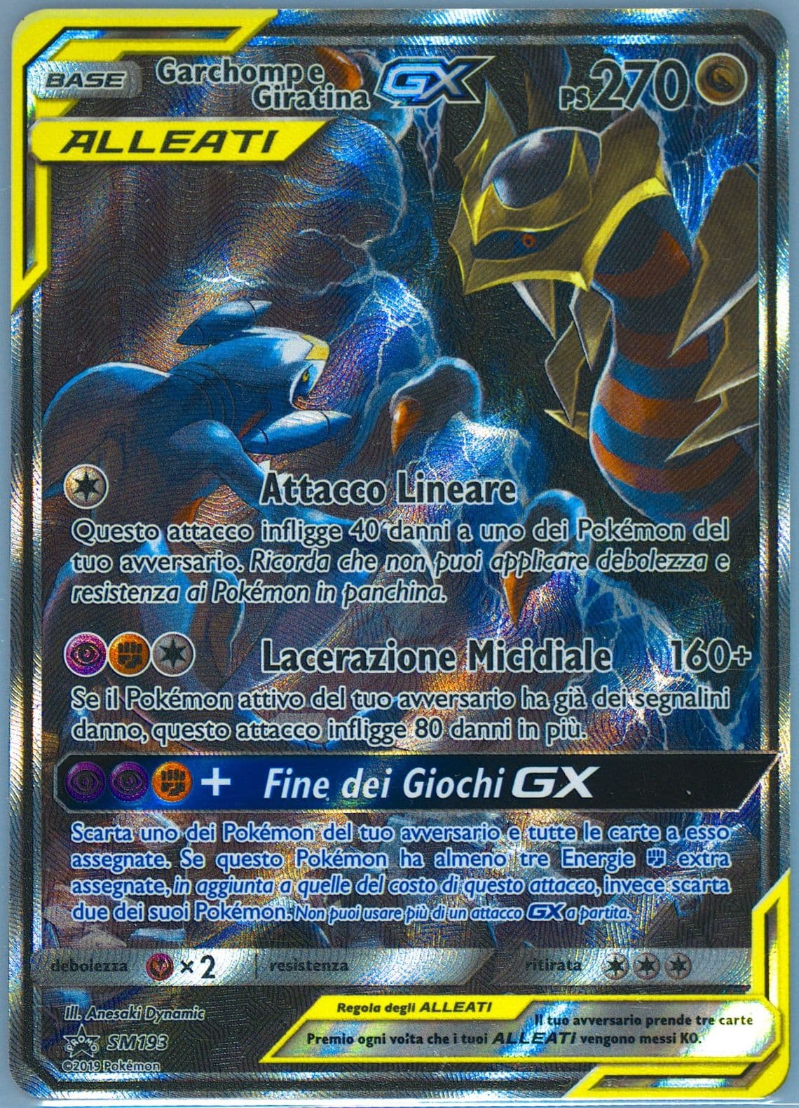 Full Art/Garchomp E Giratina GX Power Partnership Tins-Italian (SM193) 2019 Pokemon SM Black Star Promo