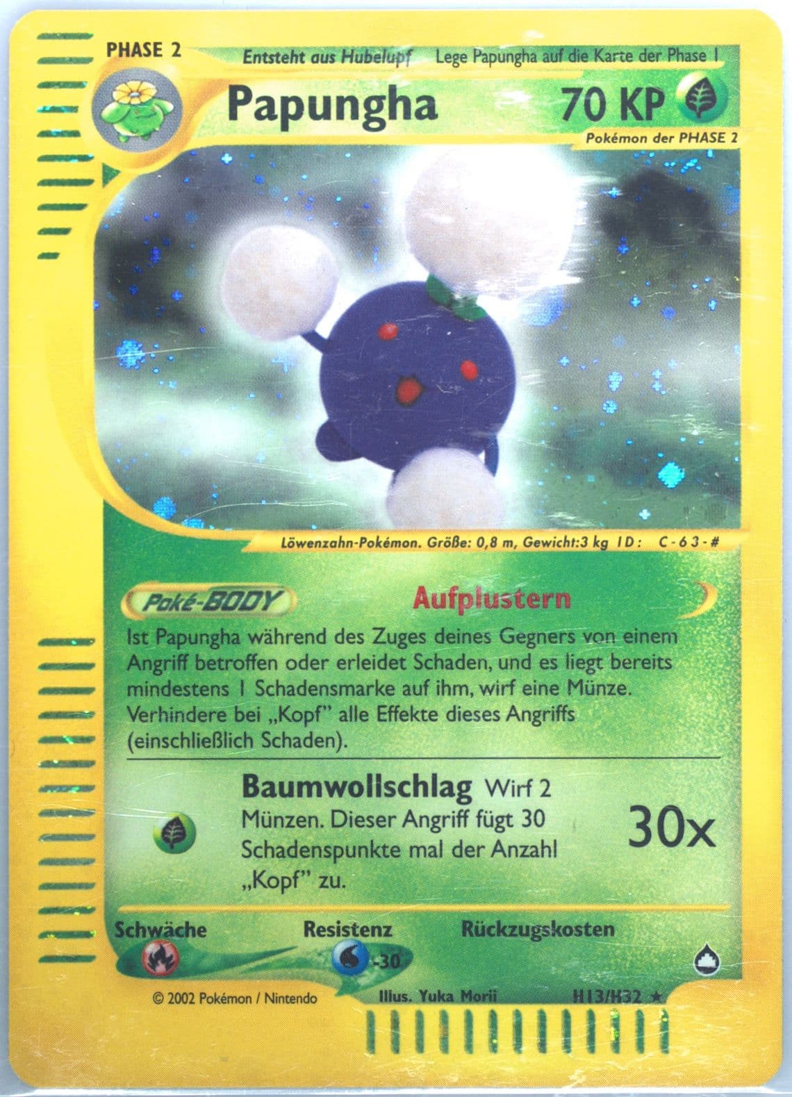 Papungha-Holo German (H13) 2003 Pokemon Aquapolis