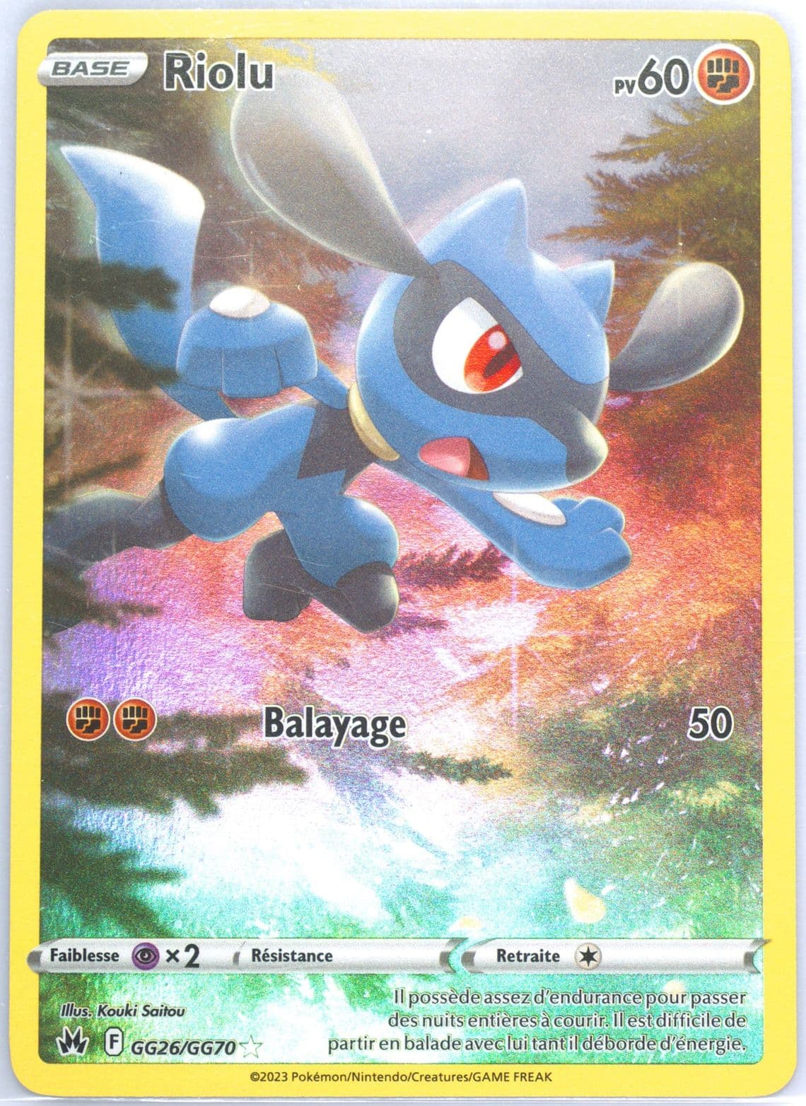 Full Art/Riolu French (GG26) 2023 Pokemon Sword and Shield Crown Zenith