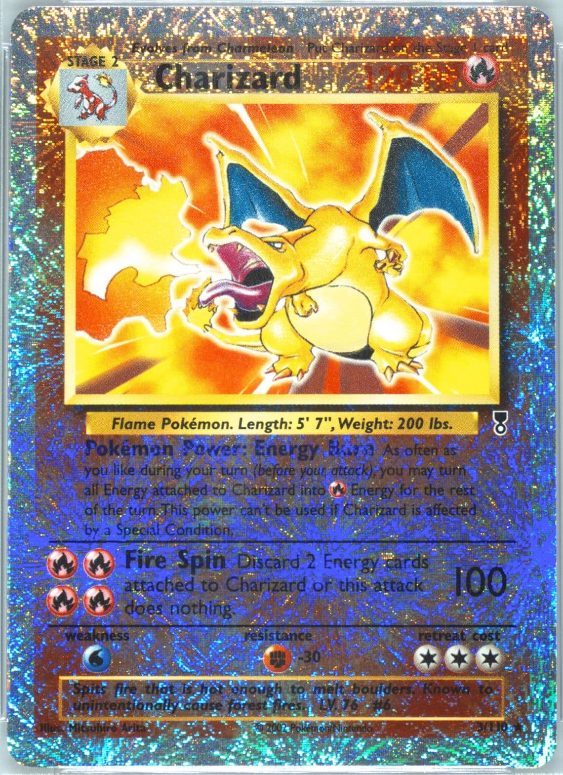 Charizard-Reverse Foil (3) 2002 Pokemon Legendary Collection