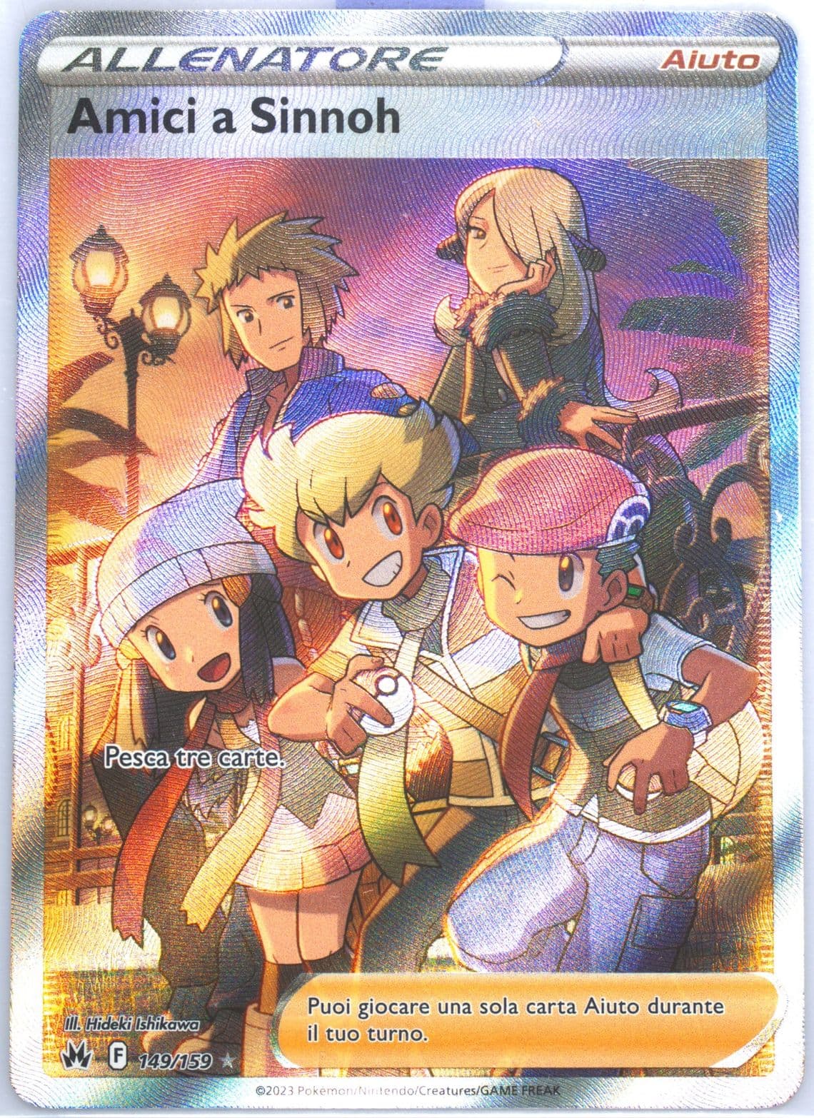 Full Art/Amici A Sinnoh Italian (149) 2023 Pokemon Sword and Shield Crown Zenith