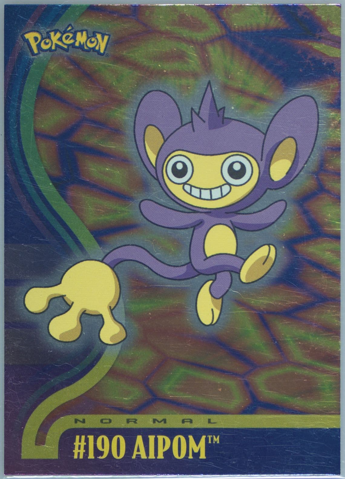 Aipom Foil (190) 2001 Topps Pokemon Johto Series 1