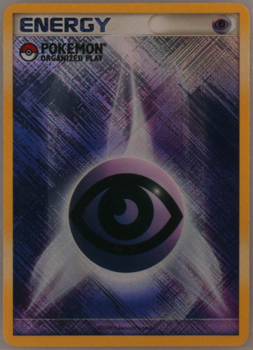 Psychic Energy-Holo Crosshatch-Pokemon Organized Play 2009 Pokemon League Play! Promo