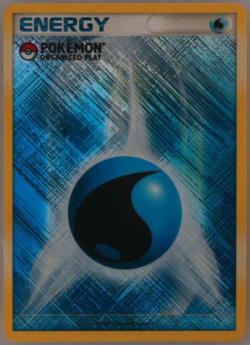 Water Energy-Holo Crosshatch-Pokemon Organized Play 2009 Pokemon League Play! Promo