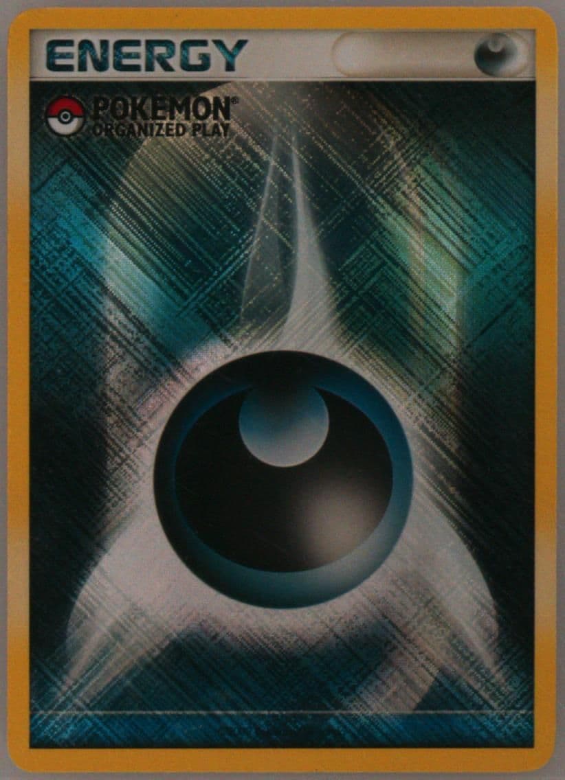 Darkness Energy-Holo Crosshatch-Pokemon Organized Play 2009 Pokemon League Play! Promo