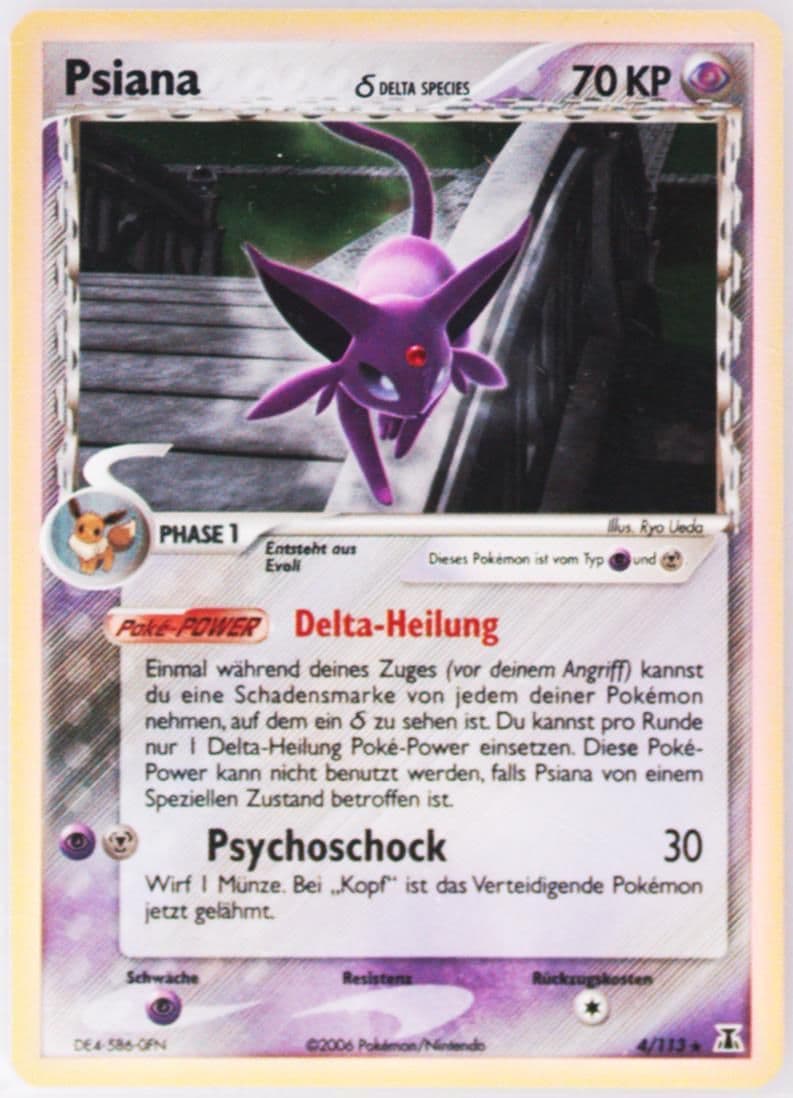 Psiana-Holo German (4) 2005 Pokemon EX Delta Species