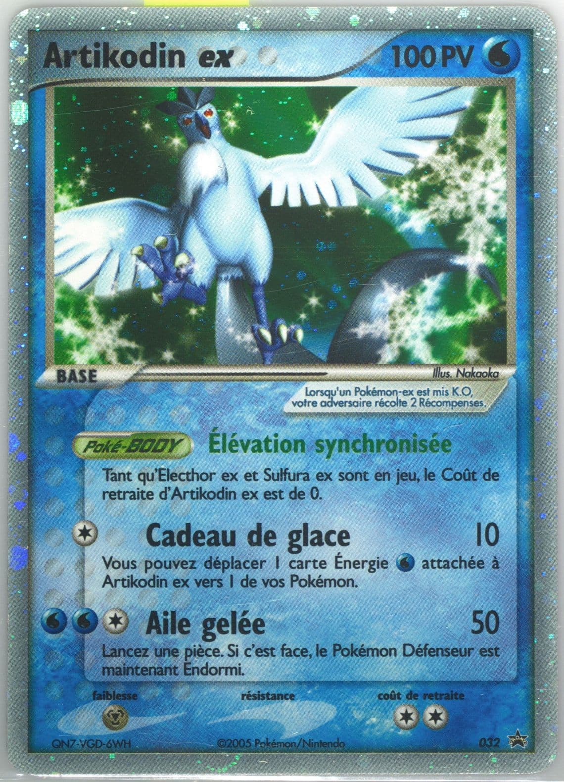Artikodin EX-Holo French (032) 2005 Pokemon Black Star Promos