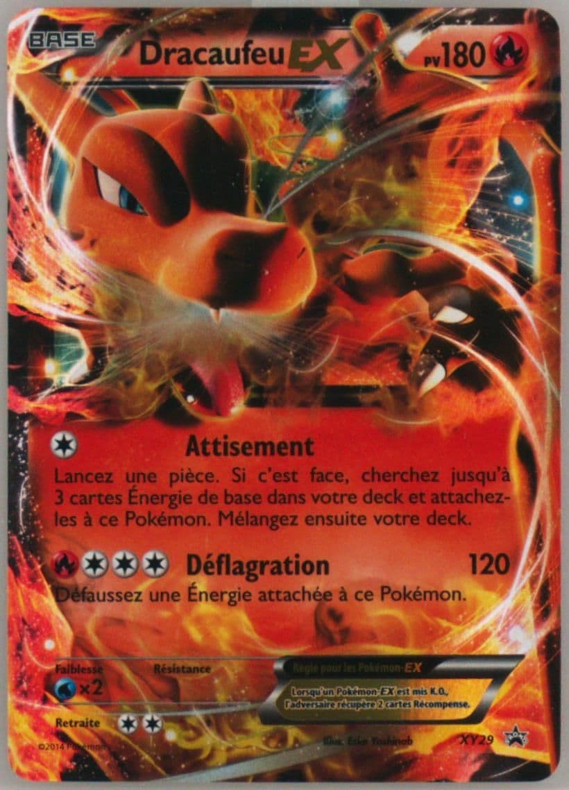 Dracaufeu EX EX Power Trio Tins-French (XY29) 2014 Pokemon XY Black Star Promo