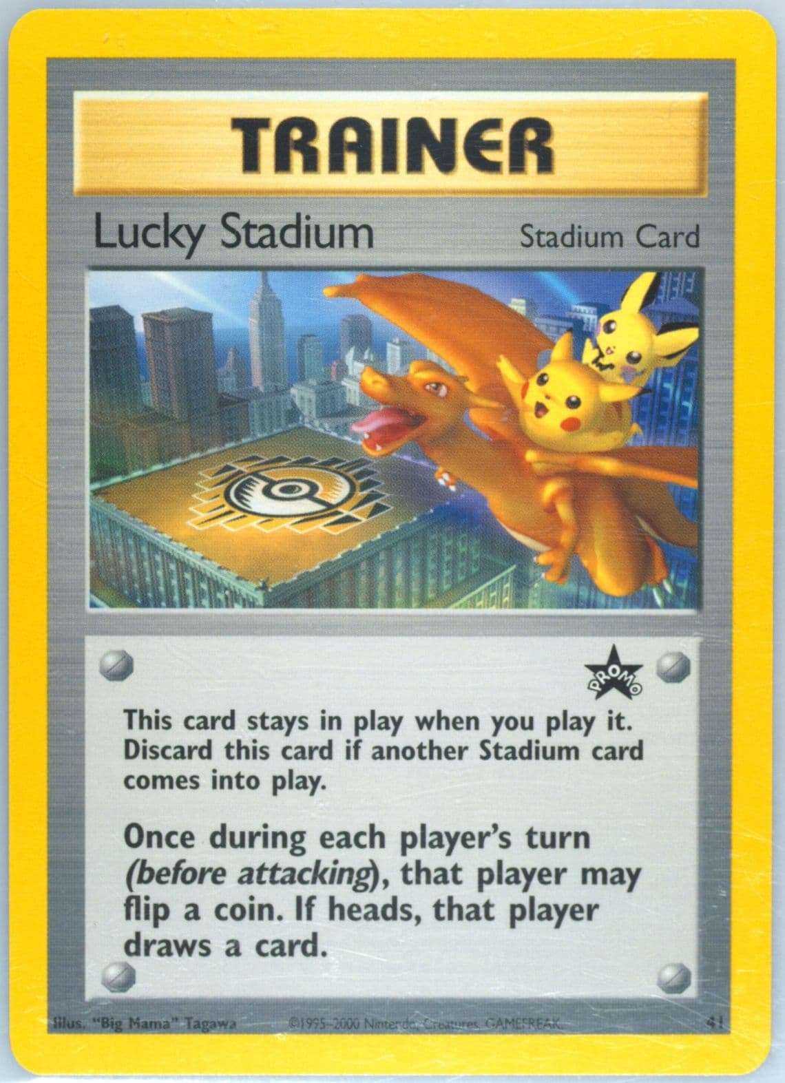 Lucky Stadium-N.Y. Center (41) 2001 Pokemon Promo Black Star