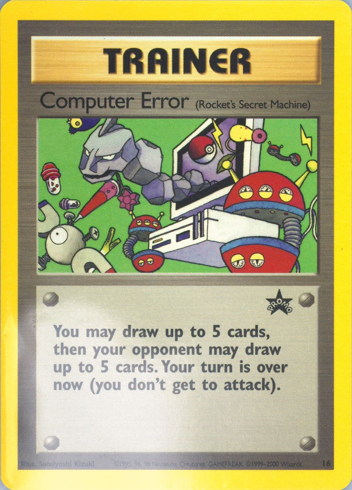 Computer Error Pokemon League (16) 2000 Pokemon Promo Black Star