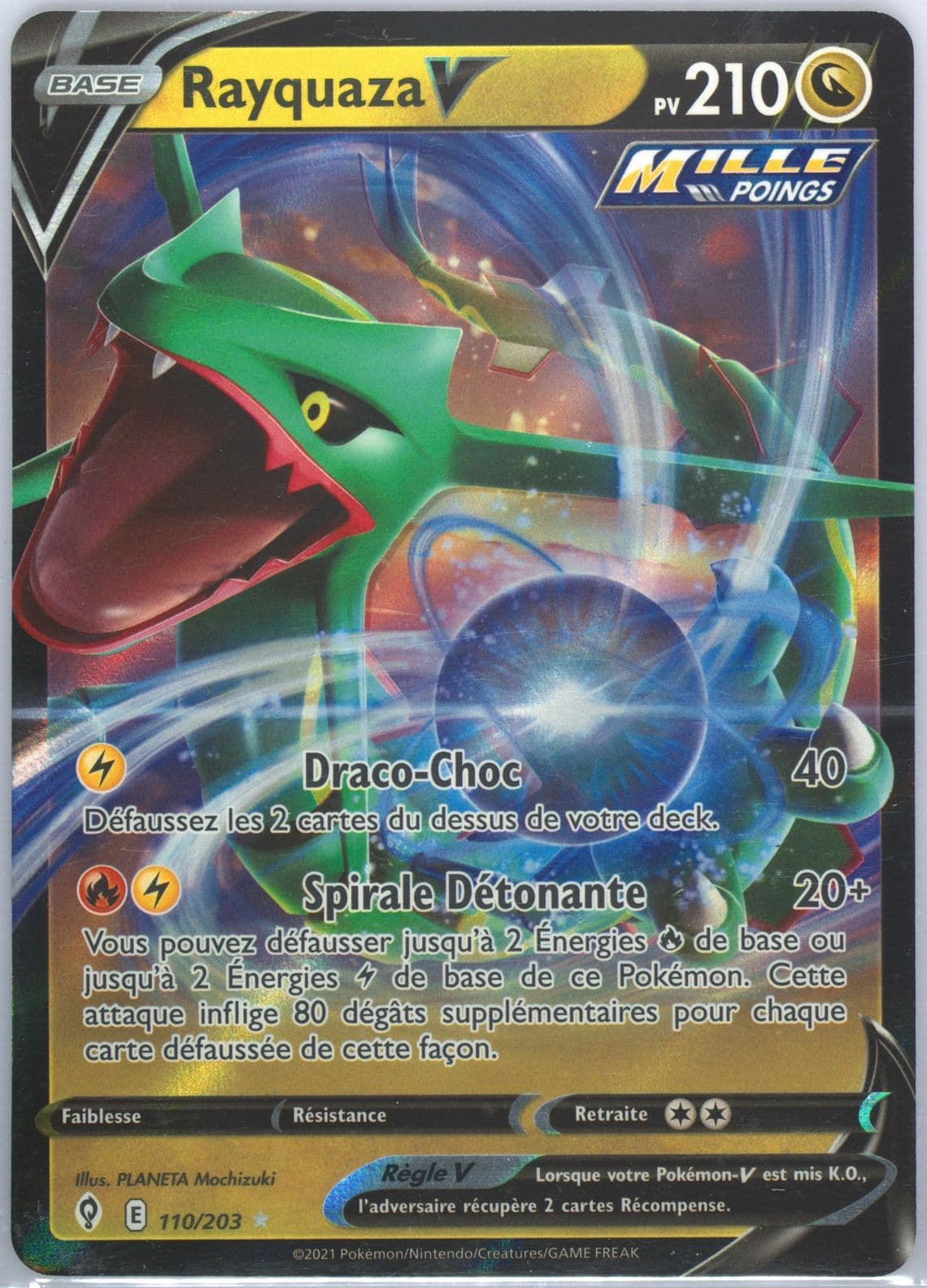 Rayquaza V French (110) 2021 Pokemon Sword & Shield Evolving Skies