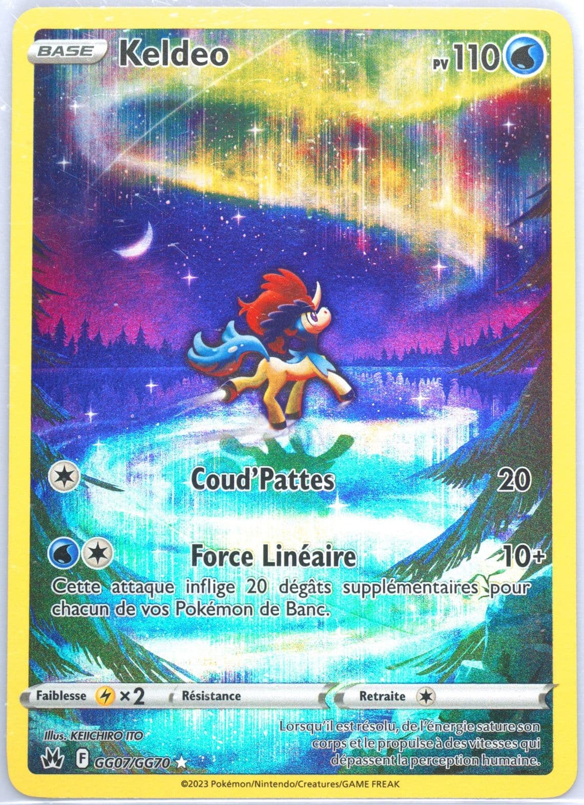 Full Art/Keldeo French (GG07) 2023 Pokemon Sword and Shield Crown Zenith
