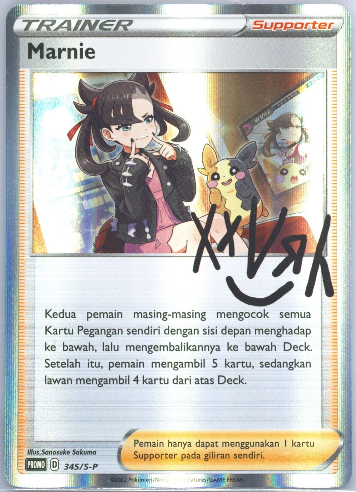 Marnie-Holo New Expansion Championship-Winner (345) 2022 Pokemon Indonesian S Promo