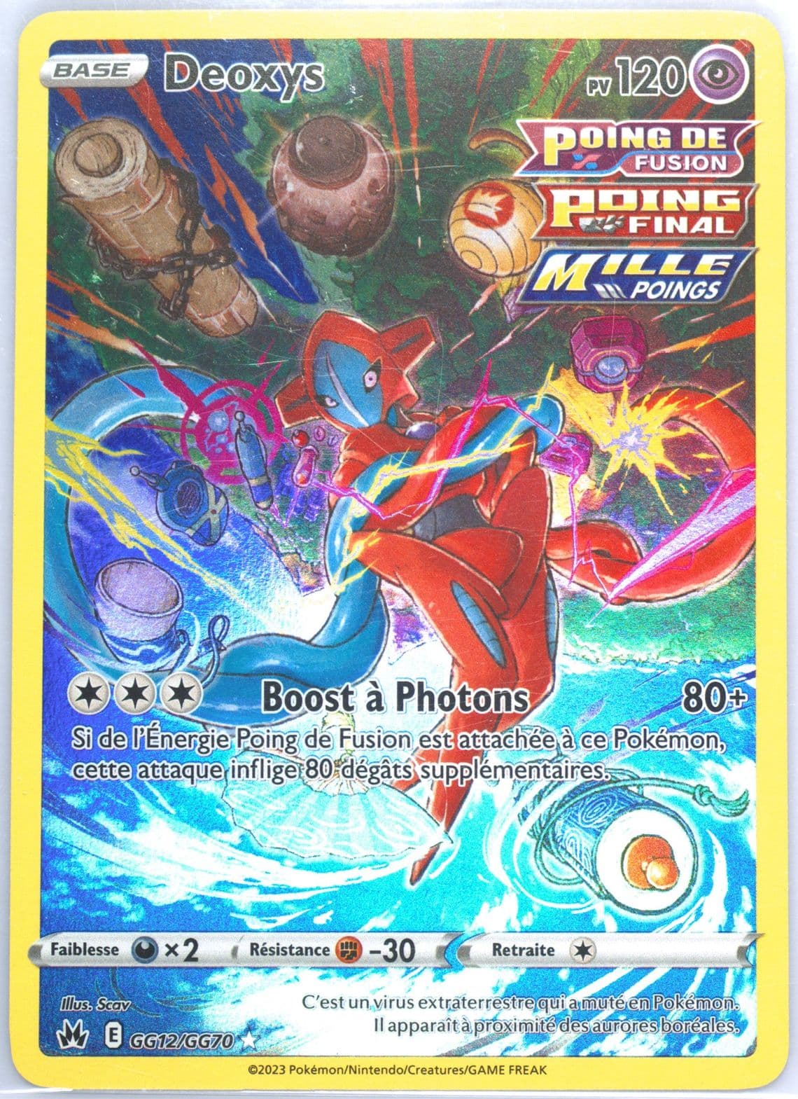 Full Art/Deoxys French (GG12) 2023 Pokemon Sword and Shield Crown Zenith