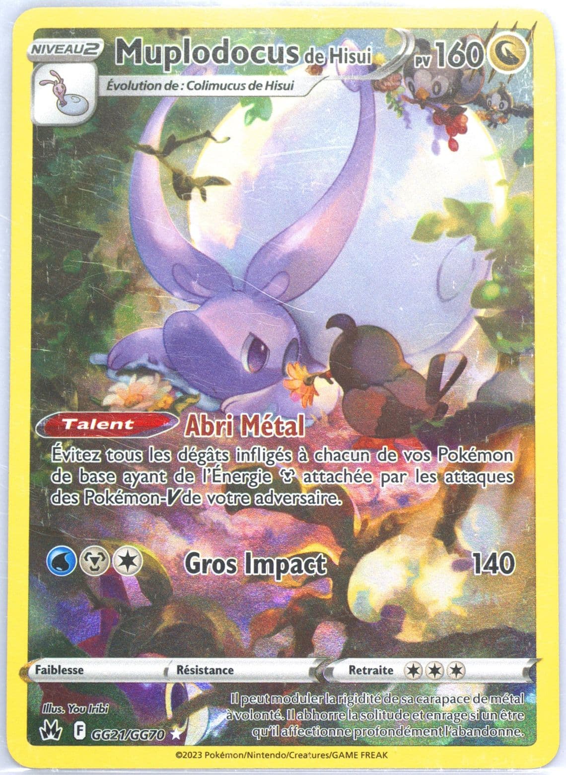 Full Art/Muplodocus de Hisui French (GG21) 2023 Pokemon Sword and Shield Crown Zenith