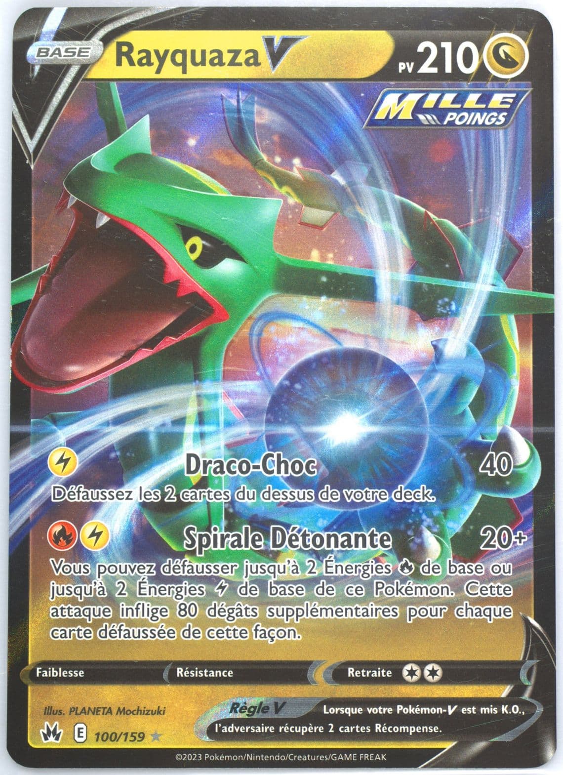 Rayquaza V French (100) 2023 Pokemon Sword and Shield Crown Zenith