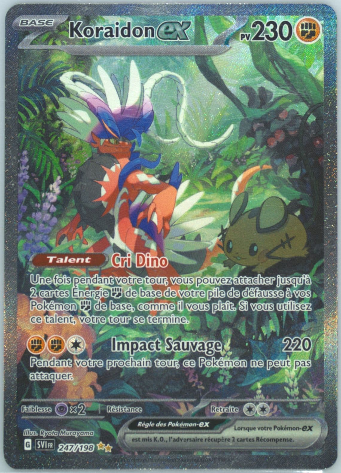 Koraidon EX Special Illustration Rare (247) 2023 Pokemon French Svi FR-Scarlet & Violet