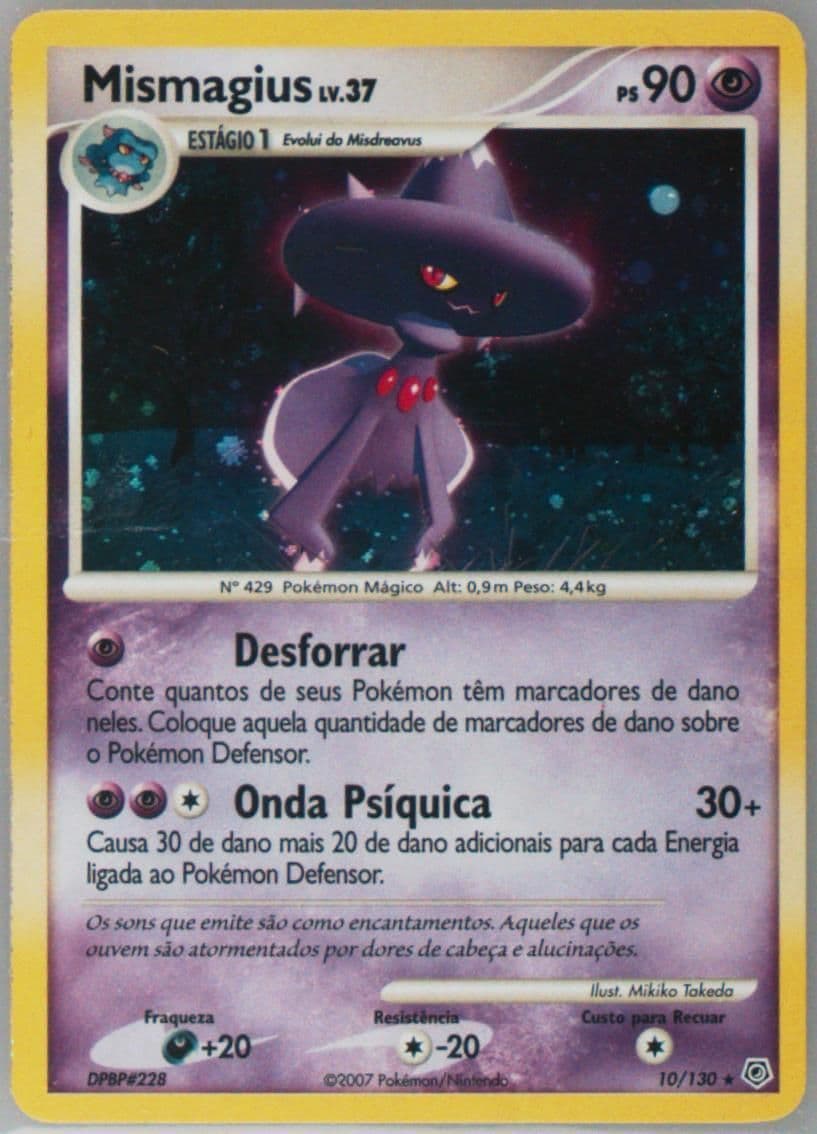 Mismagius-Holo Portuguese (10) 2007 Pokemon Diamond & Pearl