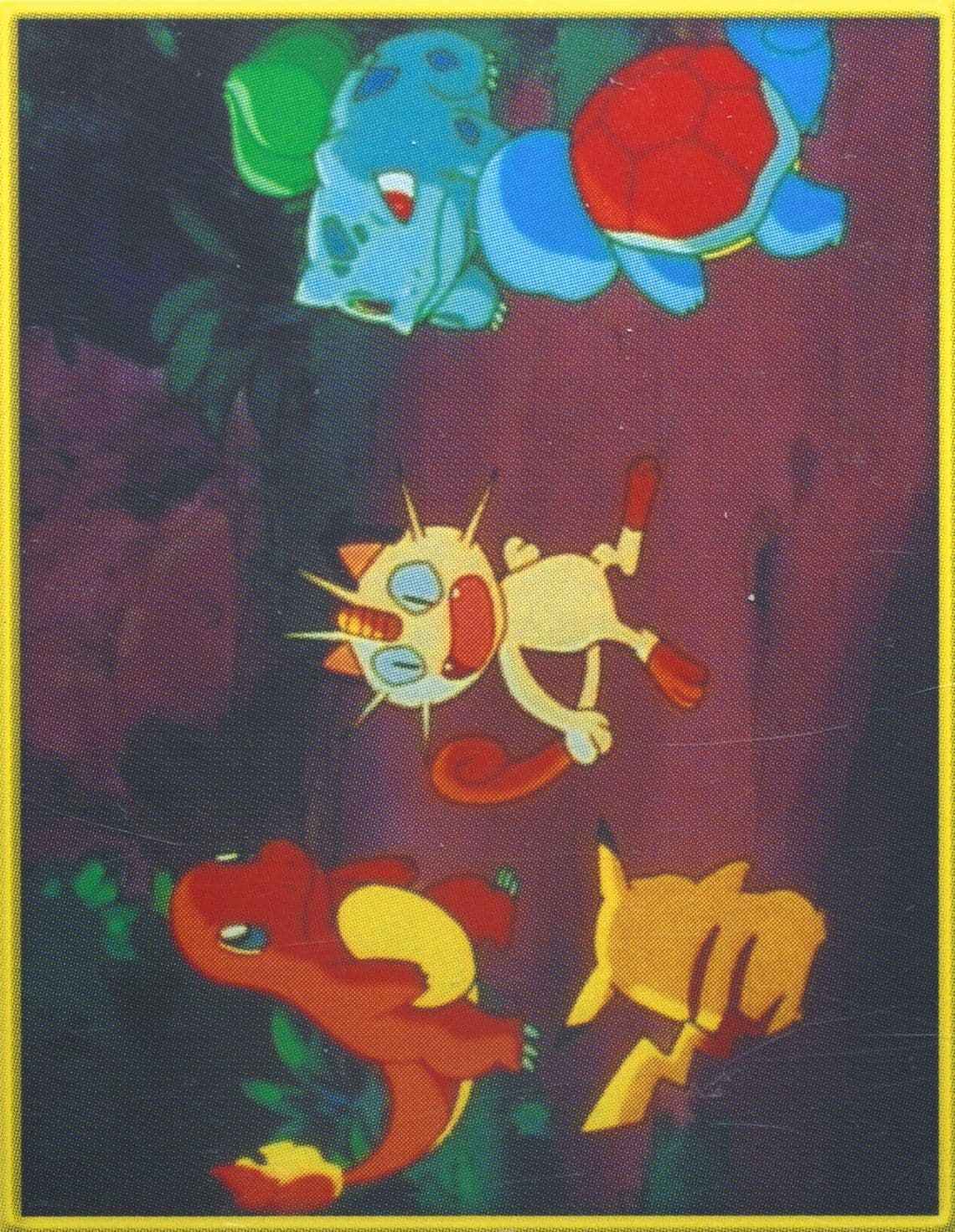 Bulbasaur/Charmander/Meowth/Pikachu/Squirtle (133) 2000 Merlin Pokemon 2