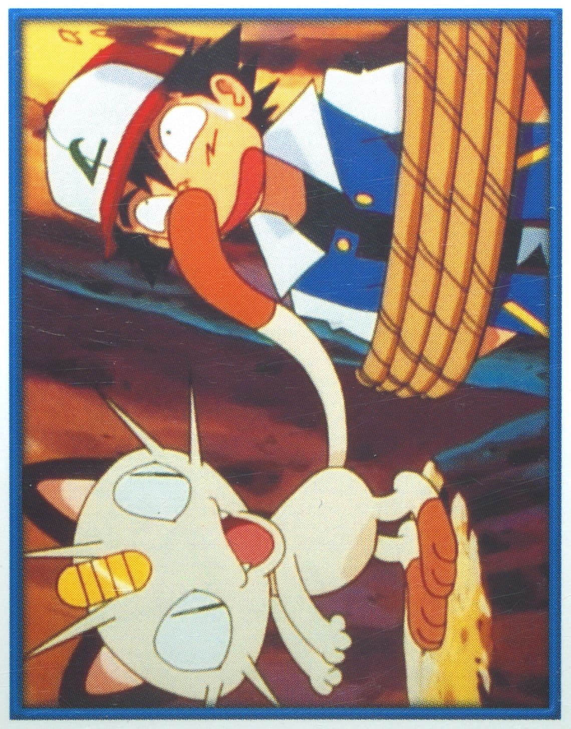 Meowth and Ash (35) 2000 Merlin Pokemon 2