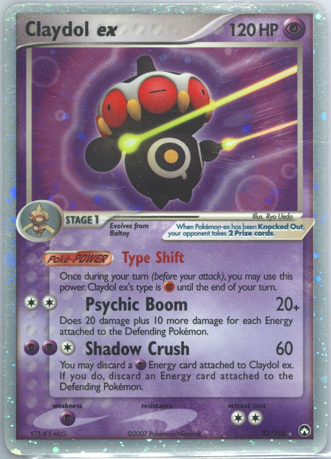 Claydol EX-Holo (93) 2007 Pokemon EX Power Keepers