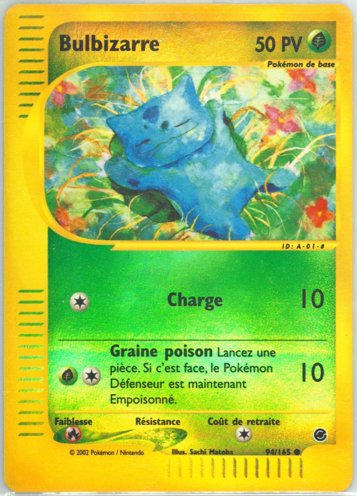 Bulbizarre-Reverse Foil (94) 2003 Pokemon French Expedition