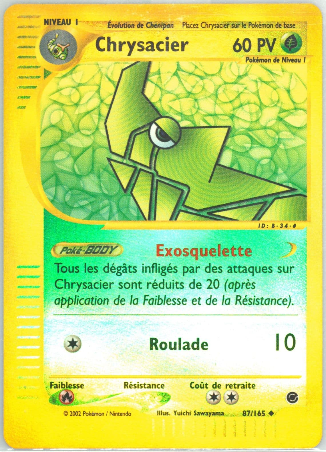 Chrysacier-Reverse Foil (87) 2003 Pokemon French Expedition