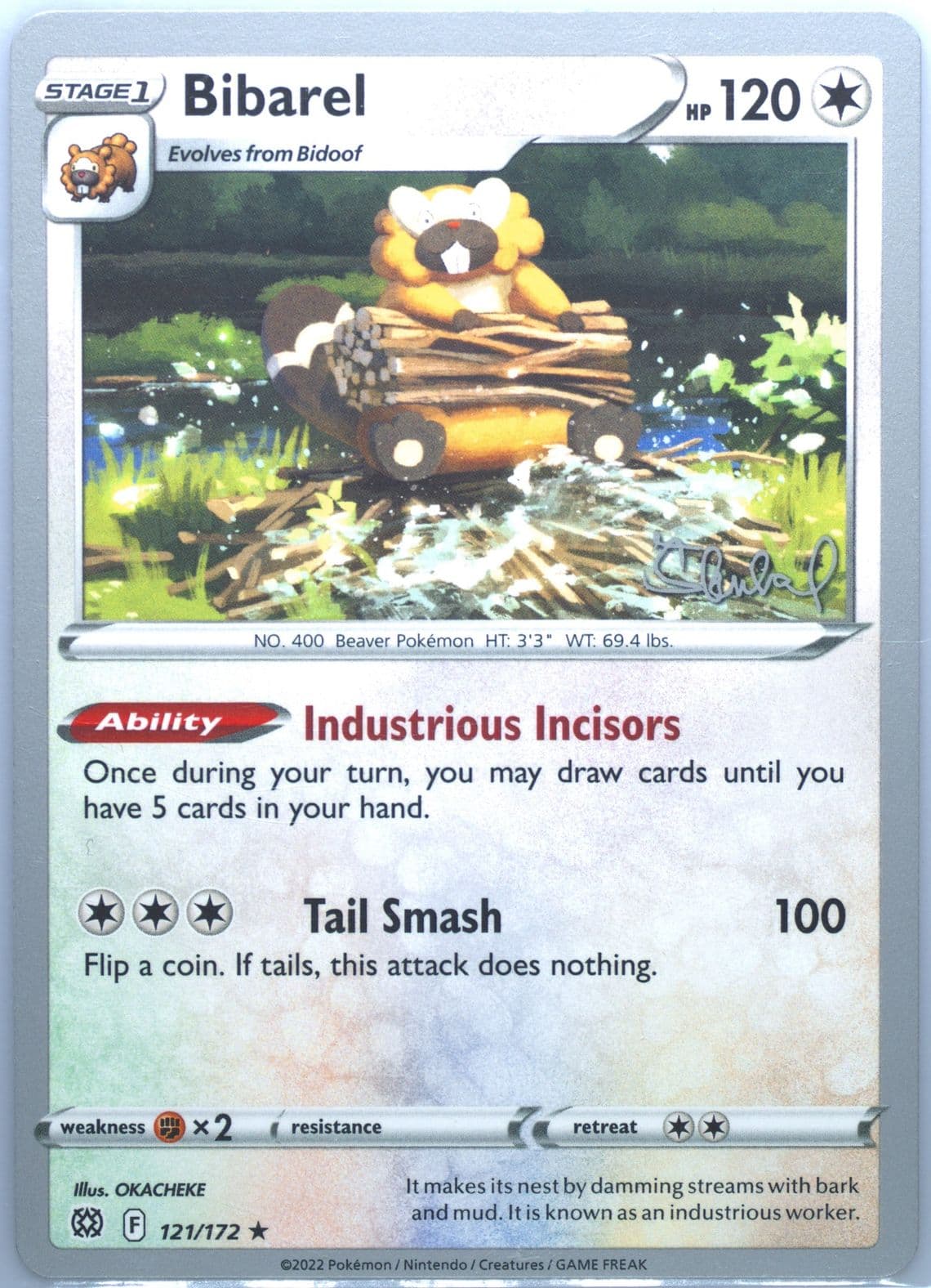 Bibarel Adp (121) 2023 Pokemon 2022 World Championships Deck: Adp